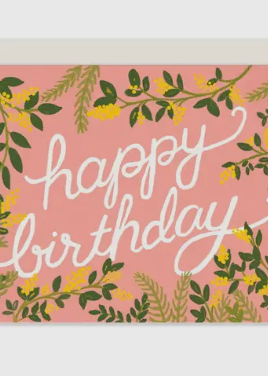 Botanical Birthday Card