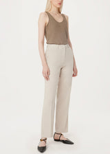 The Jane Linen Straight Pant