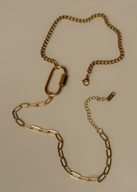 Carabiner Clasp Chunky Chain Necklace