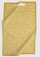 Mustard Tiny Floral Kitchen Towel