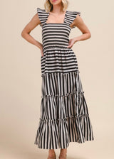 Celine Stripe Maxi Dress