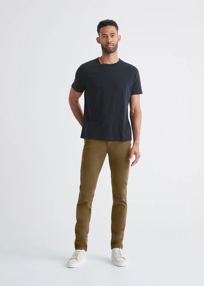 No Sweat Slim Pant in Tobacco