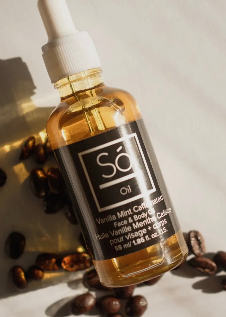 Face & Body Oil - Vanilla Mint Caffeinated