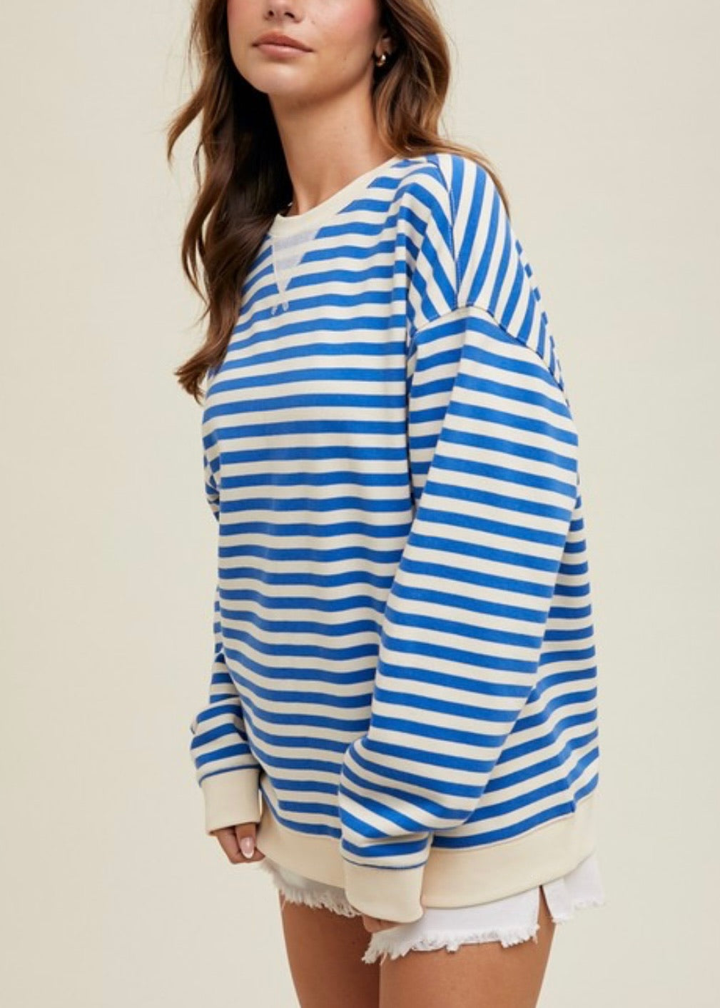 Rioja Striped Crewneck