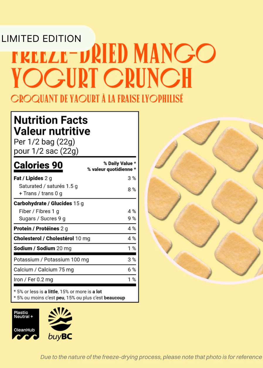 Freeze-Dried Mango Yogurt Crunch