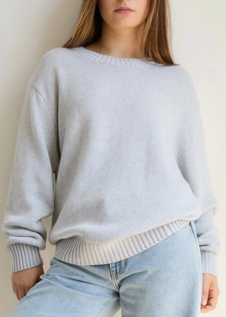 Crewneck Cotton Sweater