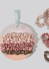 Holiday Ultra Petite Scrunchies 6 Pc Set - Terracotta