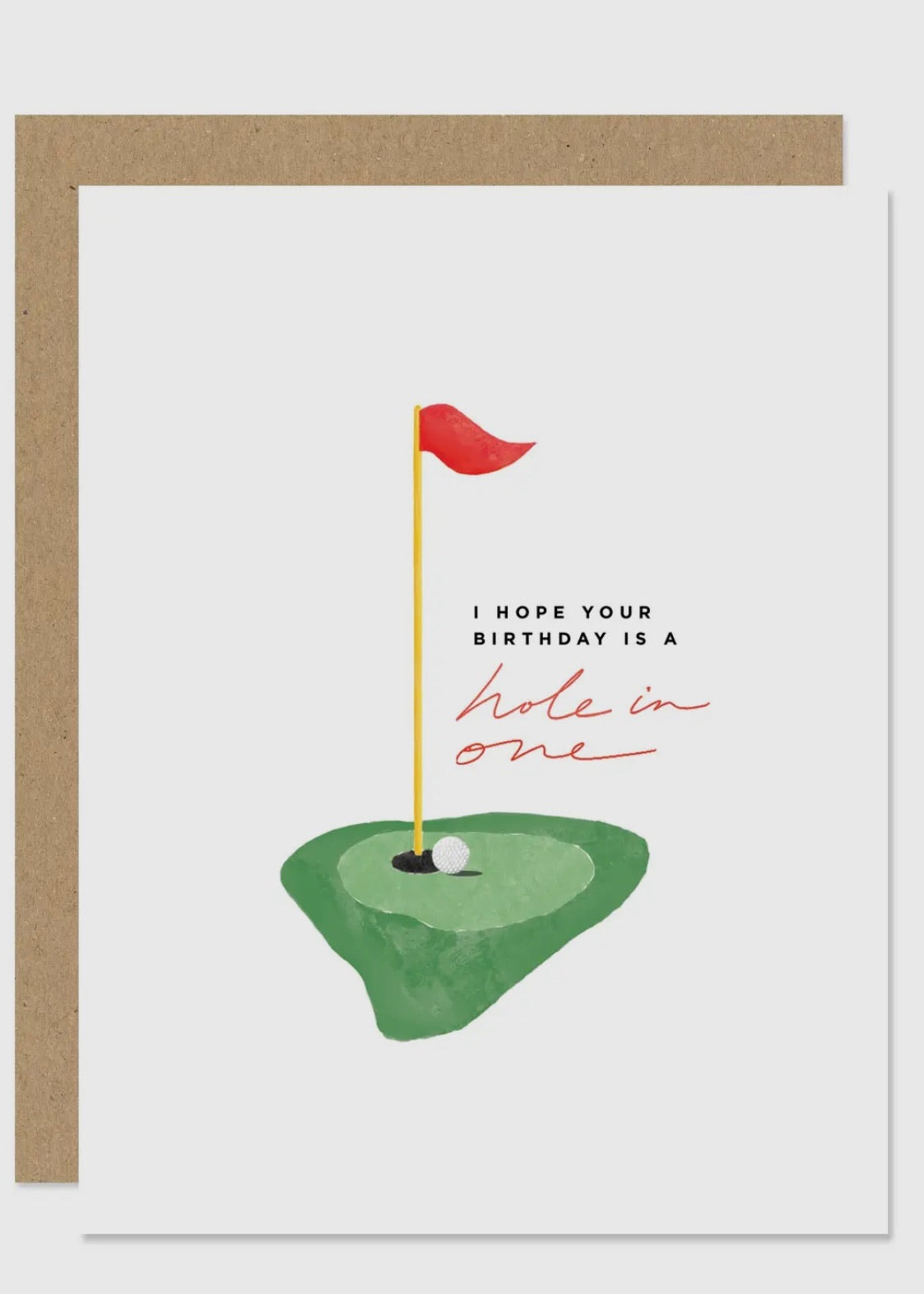 Golf Hole in One Birthday Card