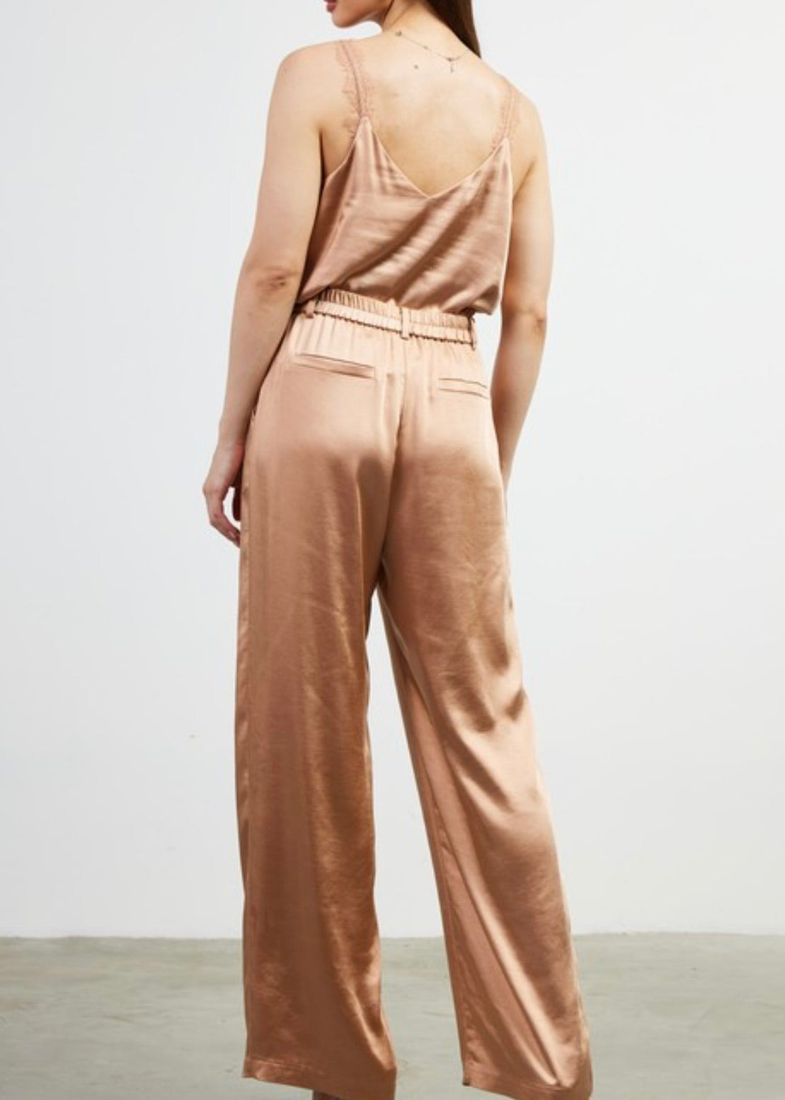 Caramel Latte Satin Pant