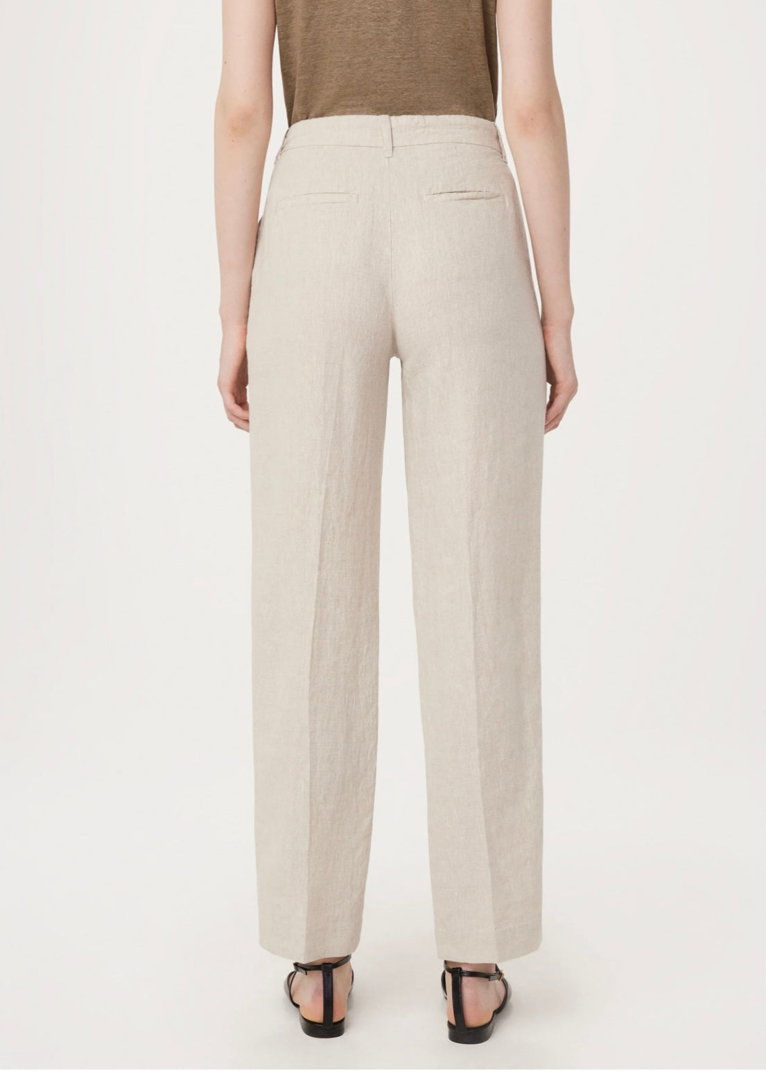 The Jane Linen Straight Pant