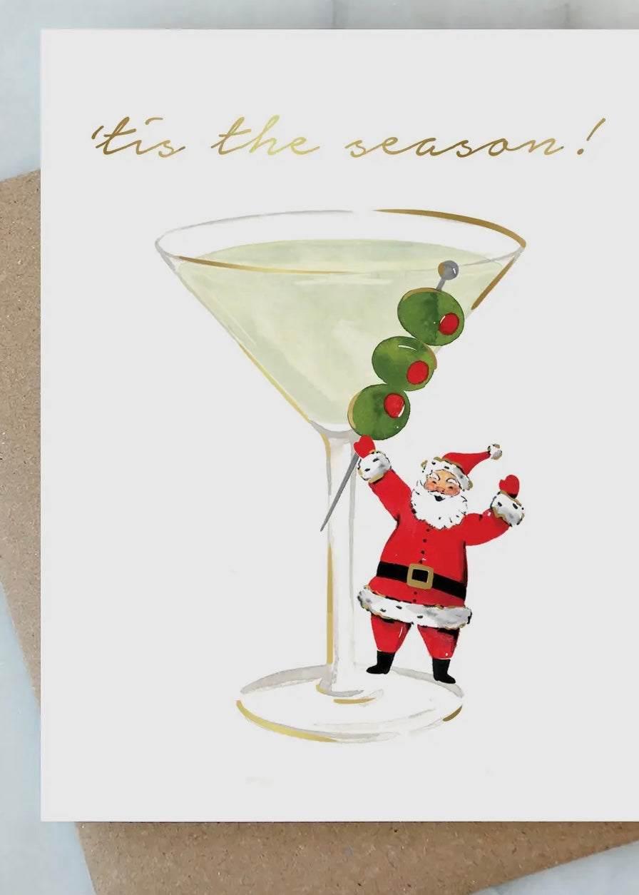 Santa Martini Card