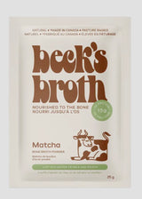 Beck's Protein Bone Broth Matcha Powder