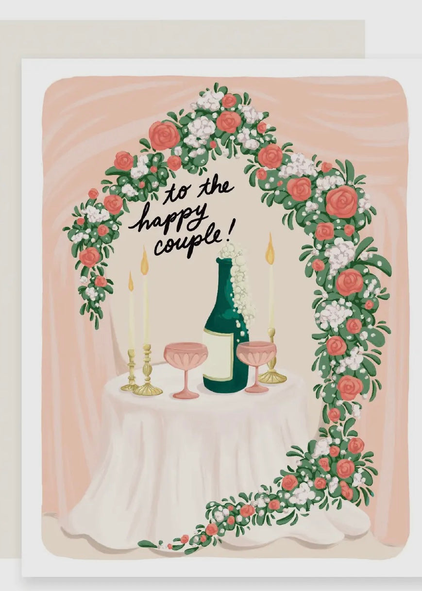 Happy Couple Champagne Card