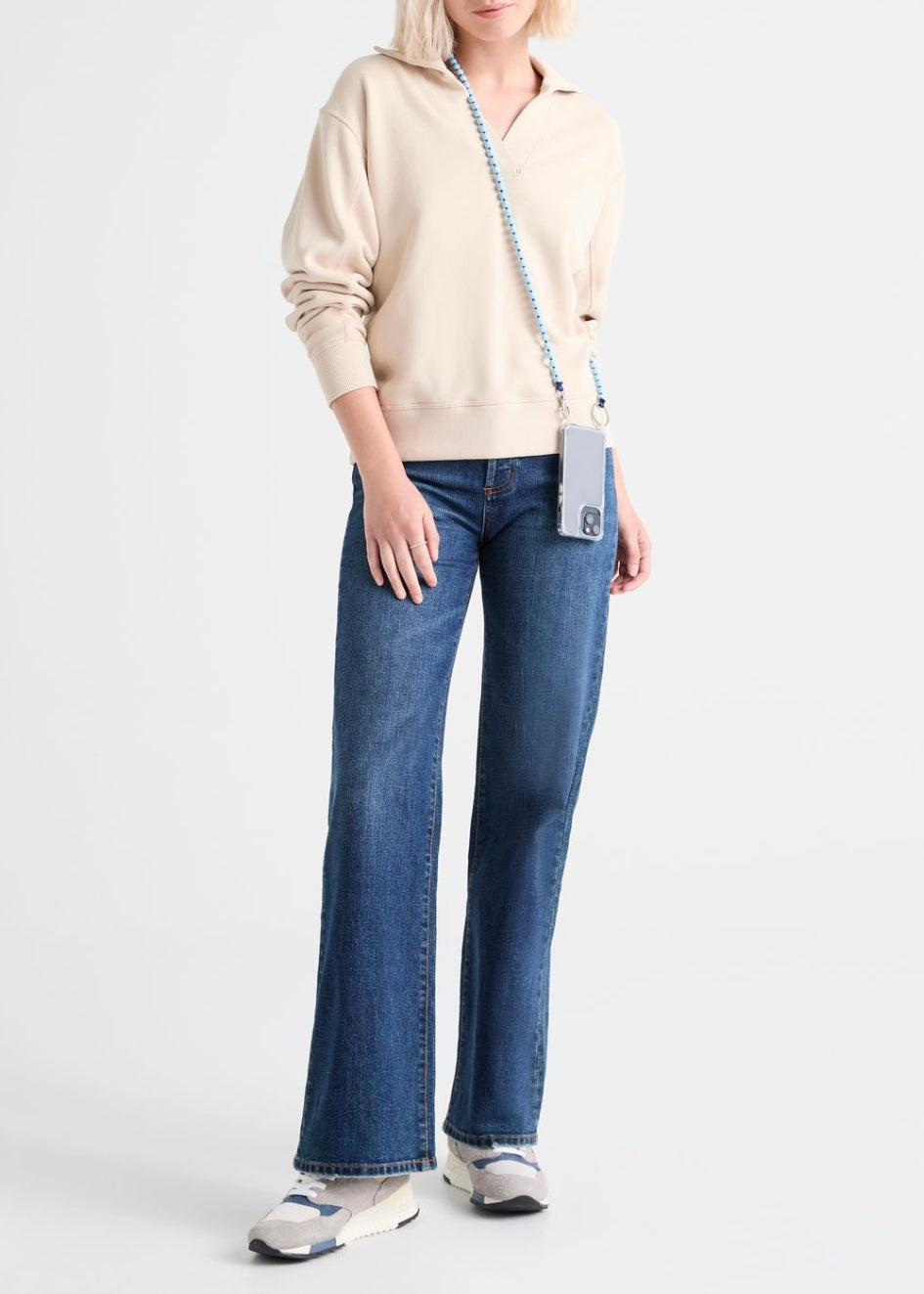 Midweight Performance Denim Wide Leg