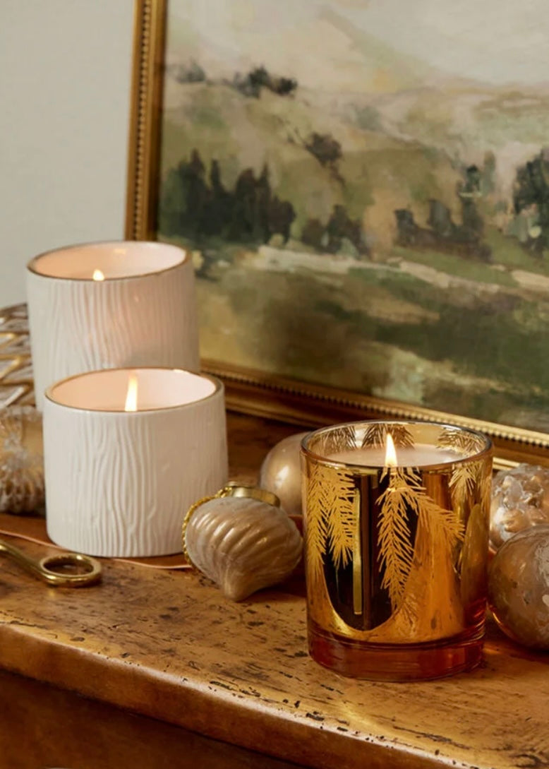 Frasier Fir Gilded Gold Poured Candle