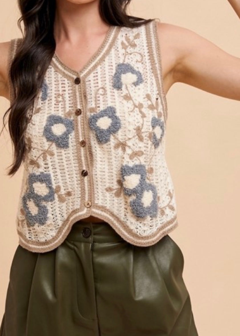 Garden Patch Crochet Vest