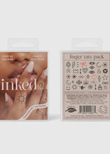 Finger Tats Temporary Tattoo Pack