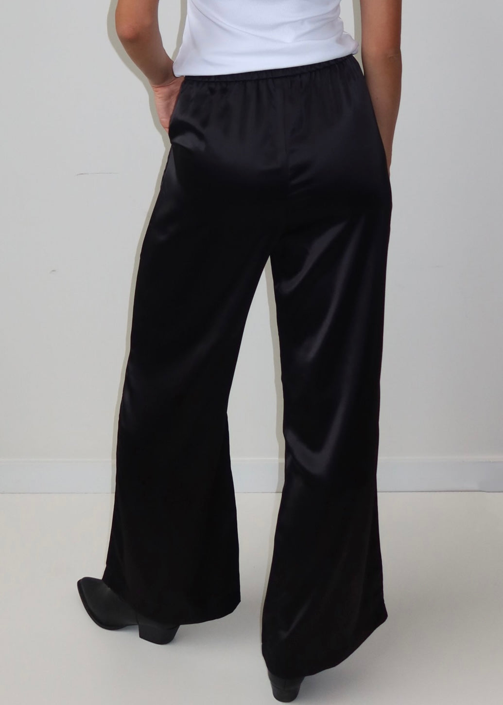 Satin Straight Leg Pants