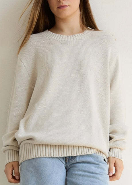 Crewneck Cotton Sweater