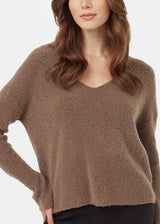 Highline Fuzzy V-Neck Sweater