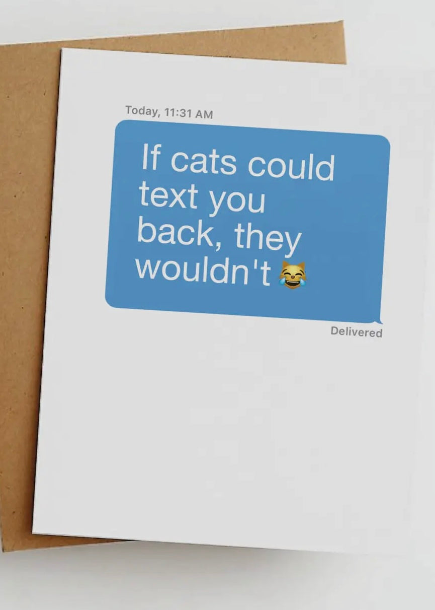 Cat Text Card