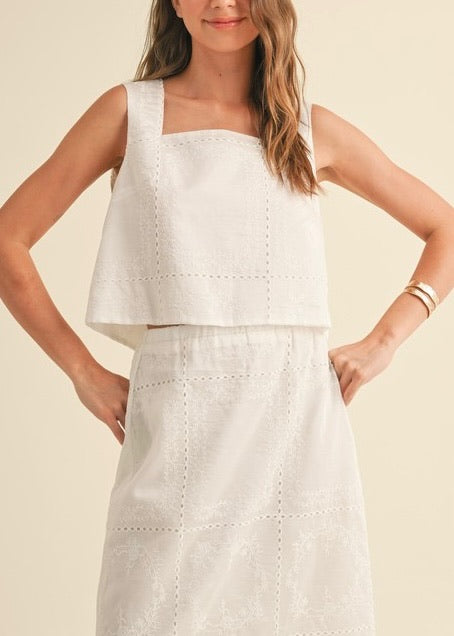 Elan Eyelet Top