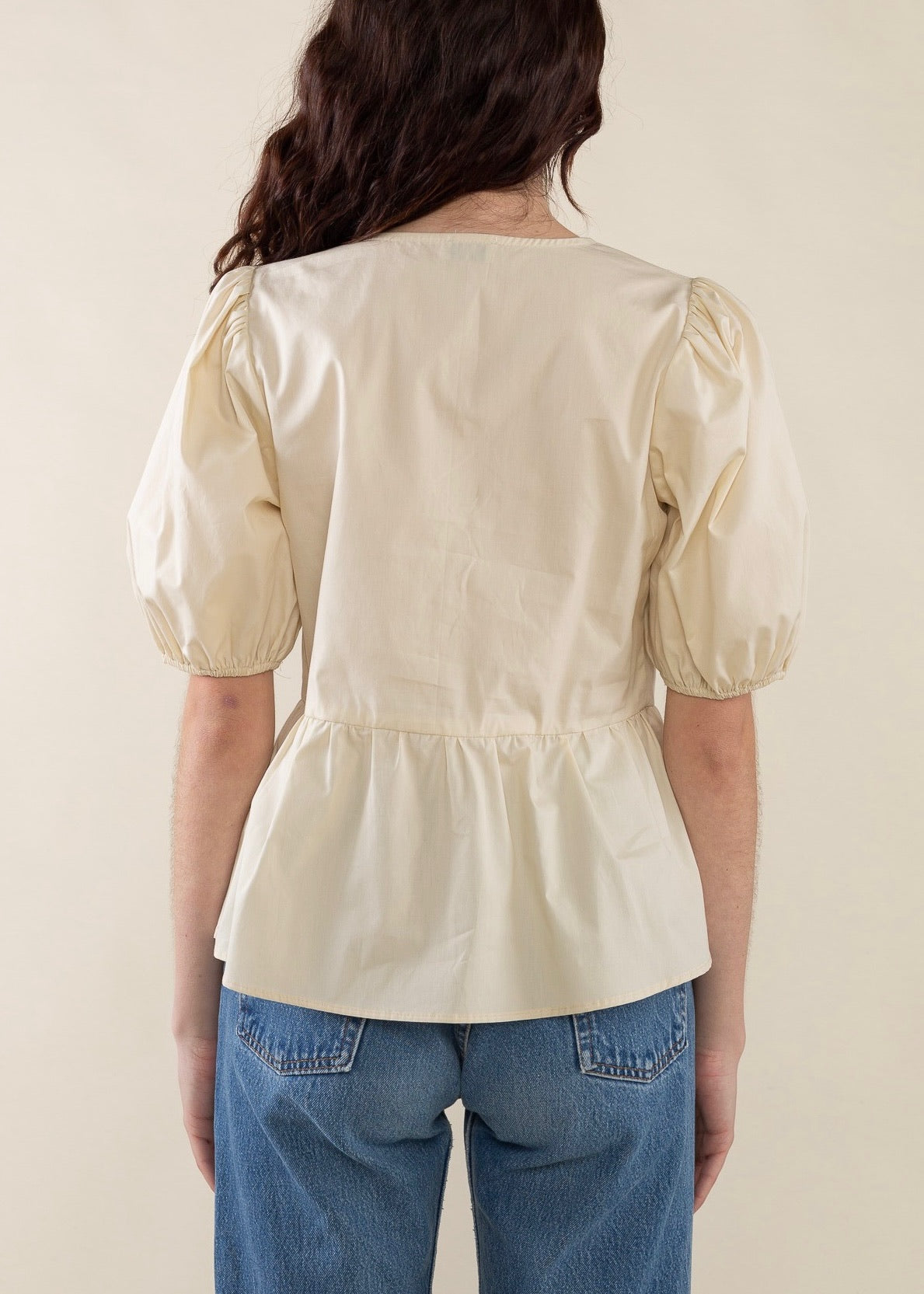 IMPERFECT Poplin Tie Top