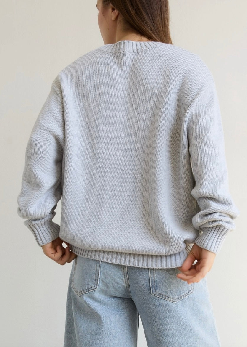 Crewneck Cotton Sweater