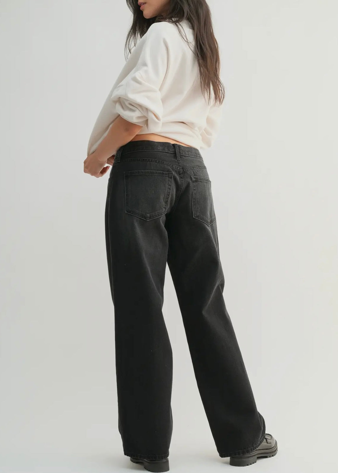 Low Rise Baggy Slouch Jean