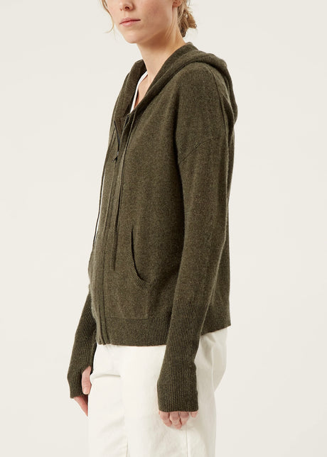 Lina Wool And Cashmere Hooded Cardigan