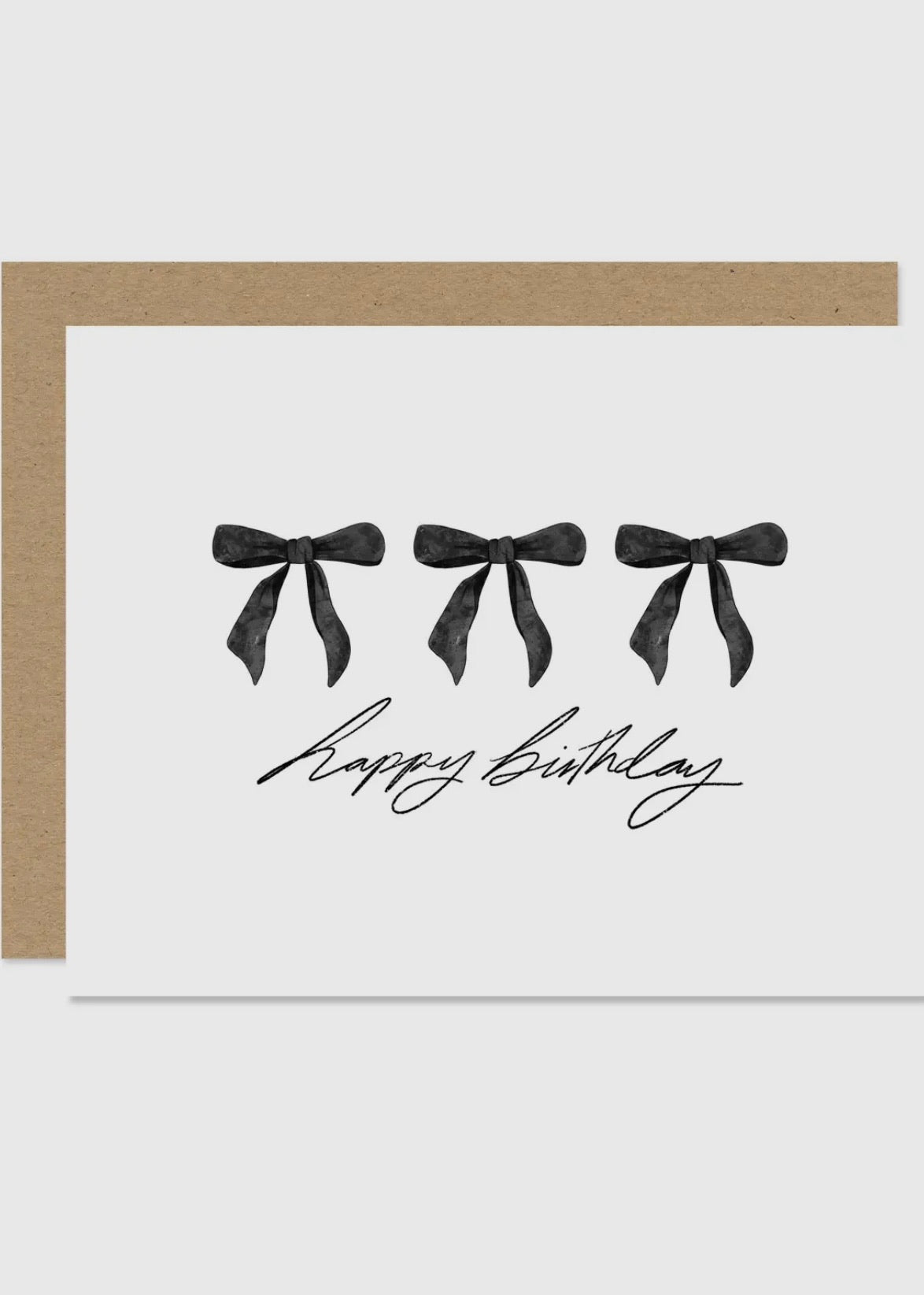 Birthday Black Bow Card