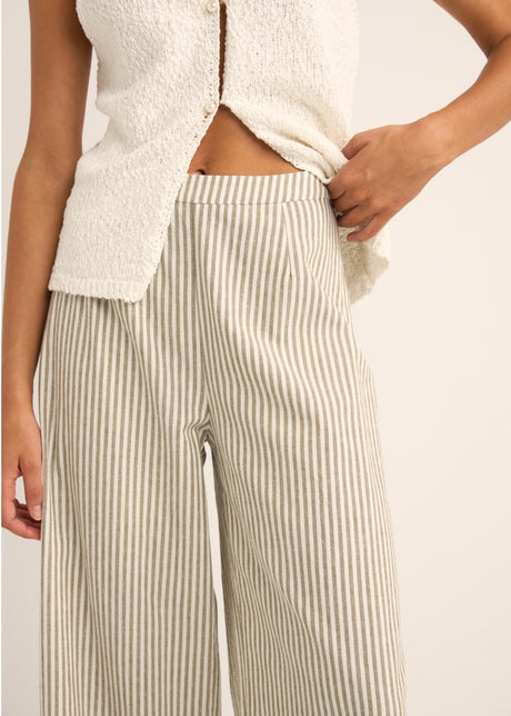 Valley Stripe Wide Leg Pant