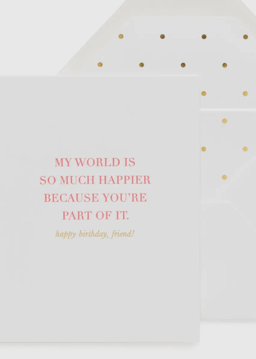 My World is Happier Card