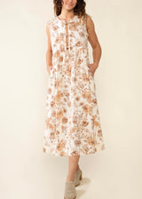 Sonoma Floral Tie Midi Dress