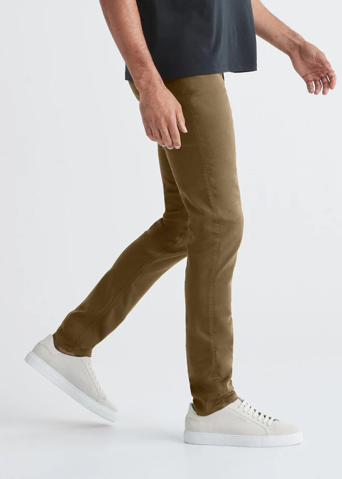 No Sweat Slim Pant in Tobacco