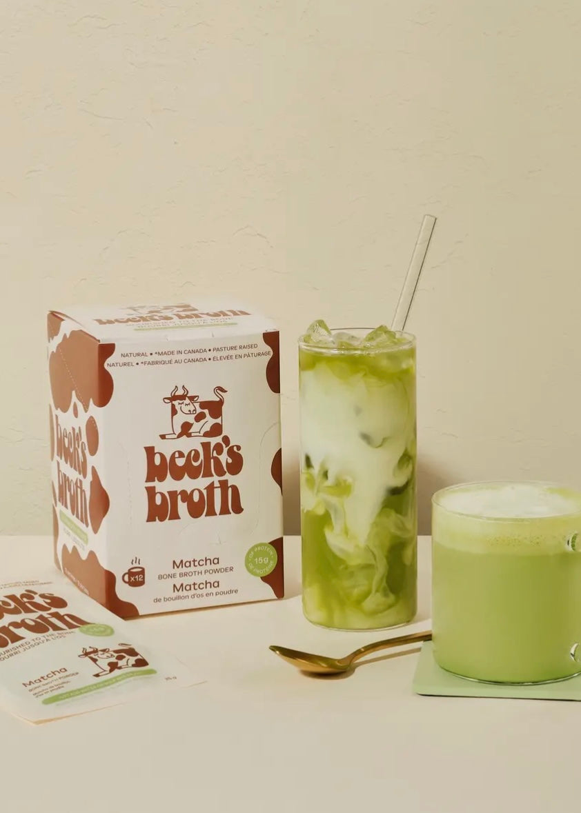 Beck's Protein Bone Broth Matcha Powder