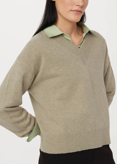 The Yak Wool V Neck Sweater