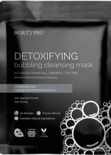 Detoxifying Bubbling Cleansing Charcoal Sheet Mask - Vegan