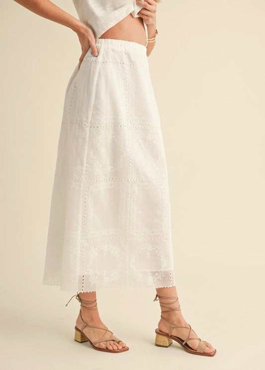 Elan Eyelet Skirt