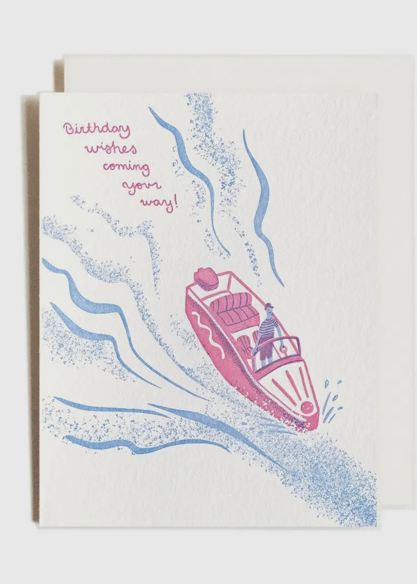 Birthday Boat Card