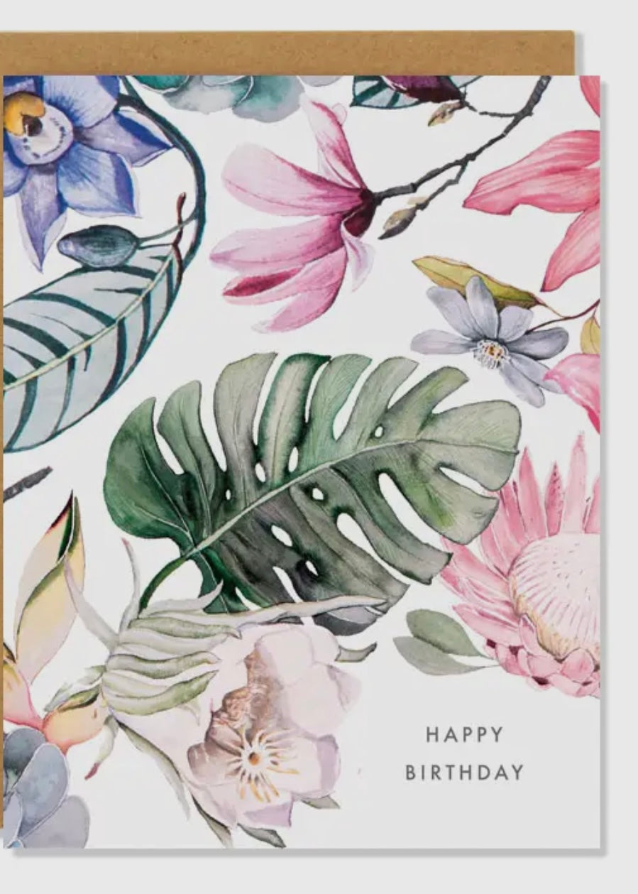 Tropical Birthday Card