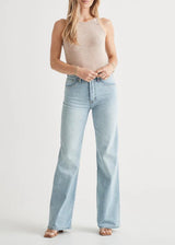 Midweight Performance Denim Wide Leg