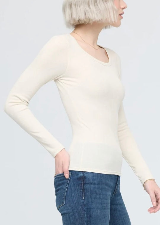 Ribbed Pima Long Sleeve Tee