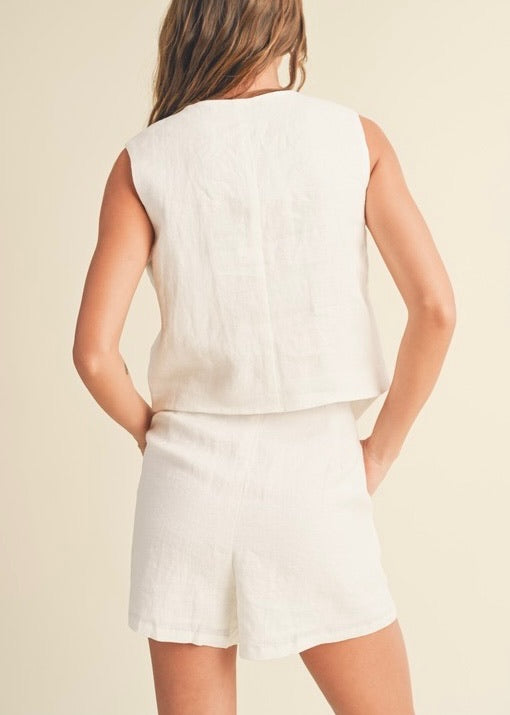 Mia Linen Vest