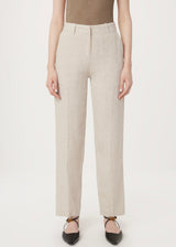 The Jane Linen Straight Pant