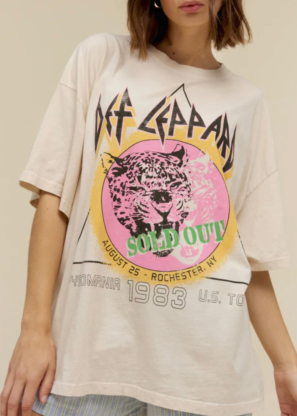 Def Leppard Sold Out 1983 OS Tee