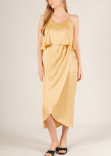 Butter Yellow Wrap Dress