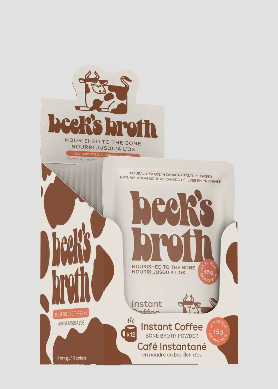 Beck's Protein Bone Broth Instant Coffee Powder