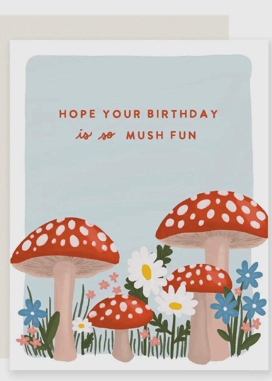 Mushroom Birthday Card