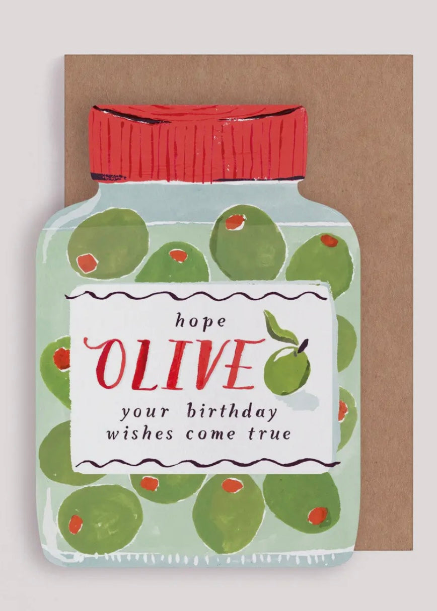 Olives Birthday Card